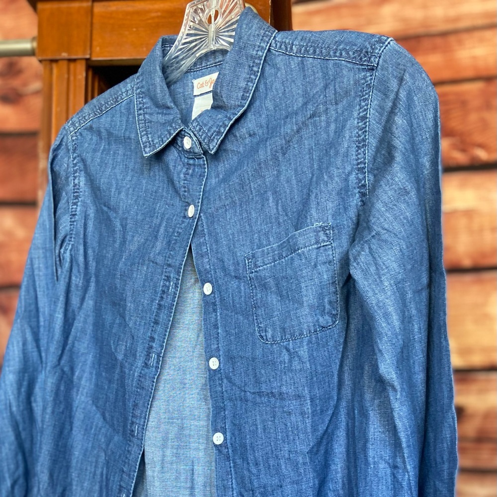 Kids Denim Button Up  14/16